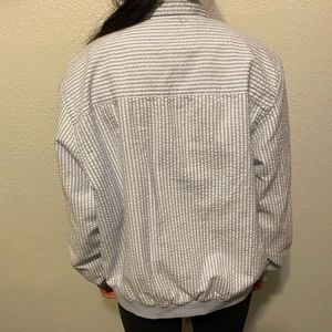 ✨light periwinkle striped golf jacket💙✨